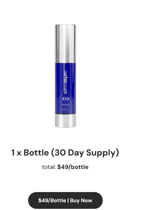 Aeternum X19 1-bottle basic pack for 30-day supply